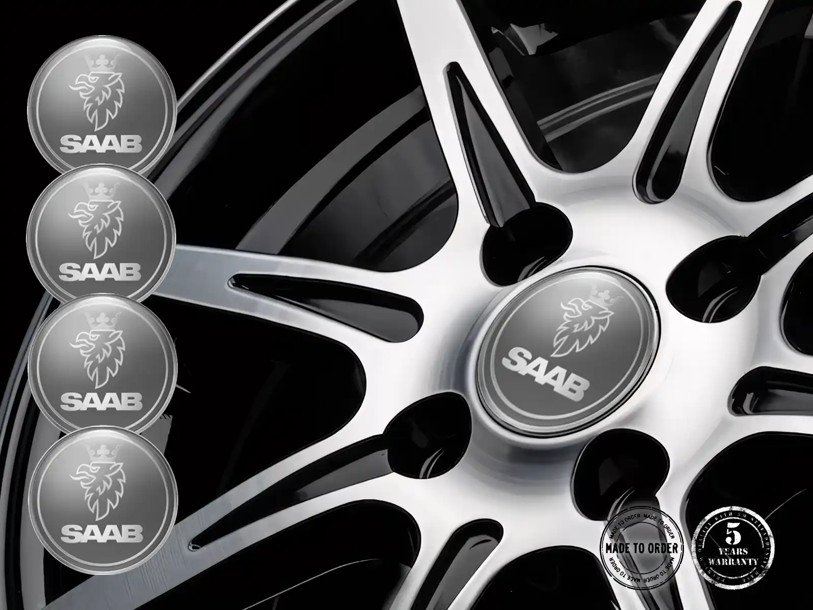 Saab Radaufkleber Individuell Stellar Racing Surge